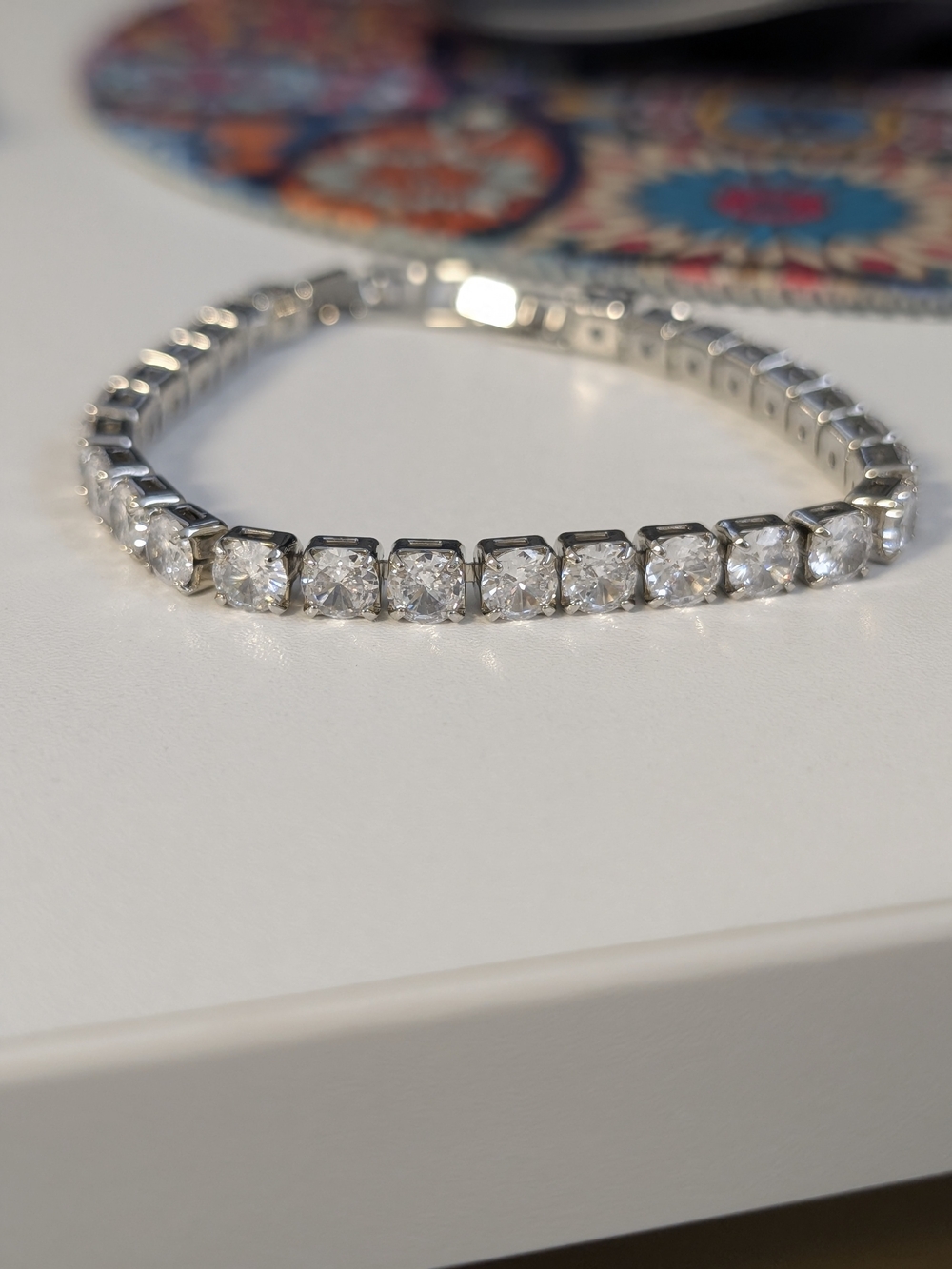 Tennis Bracelet with Clear Stones Fashion Jewelry